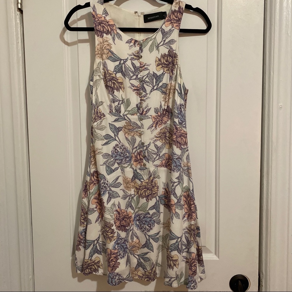 MINKPINK white flower dress